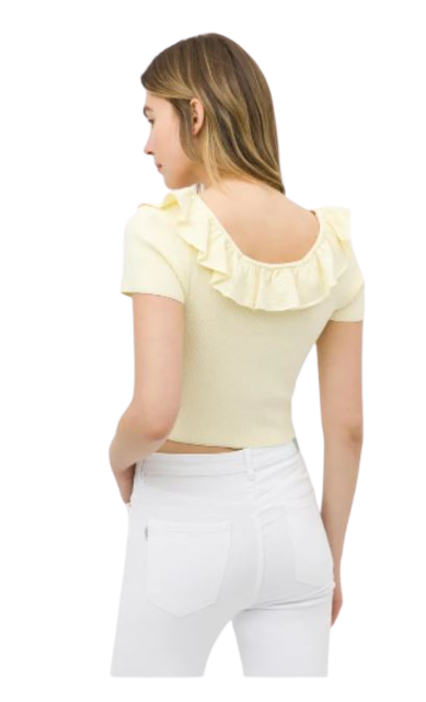 T-shirt TIFFOSI in maglia con balza art.10043836 - immagine 4