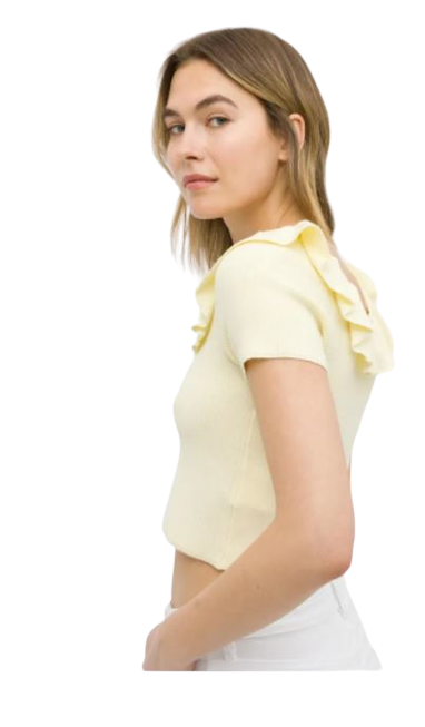T-shirt TIFFOSI in maglia con balza art.10043836 - immagine 2